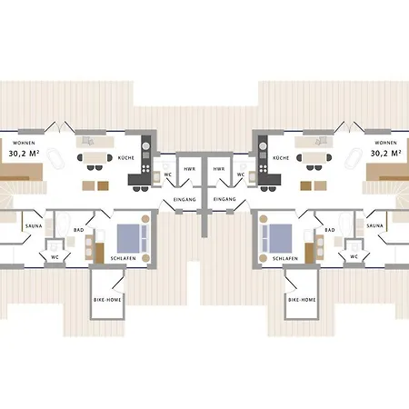 בית נופש Reetdorf Geltinger Birk Malerhaus Seegras *