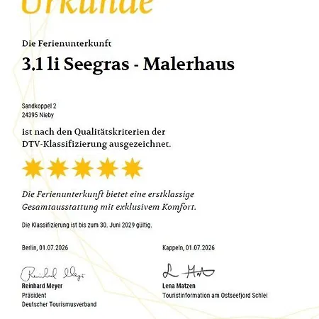 Reetdorf Geltinger Birk Malerhaus Seegras Dom wakacyjny